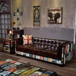 FK29 Aviator Three Seater Sofa, Real Leather(Fk29 Aviator Three Seater Sofa Real Leather) -Weilai Concept fk29 aviator three seater sofa real leather weilai concept weilai concept