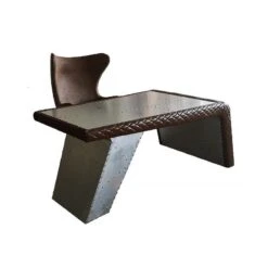 Timothy Oulton Aviator Aviation Desk, Office Desk, Aluminium(Timothy Oulton Aviator Aviation Desk) -Weilai Concept g5 aviator office desk weilai concept weilai concept 4
