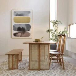 Gavril Rattan Dining Table, Oak, Rectangle(Gavril Rattan Dining Table Oak Rectangle) -Weilai Concept gavril rattan dining table oak weilai concept weilai concept 4