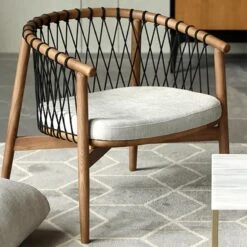 Hans Style AN81 Armchair, Walnut(Hans Wegner Style An81 Armchair Dark Oak) -Weilai Concept han wegner style an81 armchair dark oak weilai concept weilai concept 4