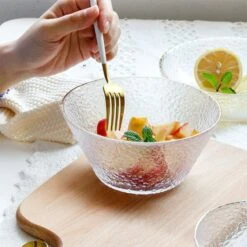 HO51 A Set Of Two Salad Bowls, Glassware(Ho51 Glassware)