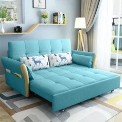 SB152 Two Seater Sofa Bed, Blue(Sb152 Two Seater Sofa Bed) -Weilai Concept sb152 two seater sofa bed weilai concept weilai concept 3