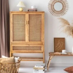 Uno G9 Rattan Sideboard, Bookcase, Wardrobe(Uno G9 Rattan Cabinet Bookcase) -Weilai Concept uno g9 rattan cabinet bookcase weilai concept weilai concept 4