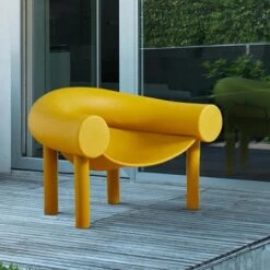 Wremical Armchair, Yellow(Wremical Armchair Yellow) -Weilai Concept wremical armchair yellow weilai concept weilai concept 4